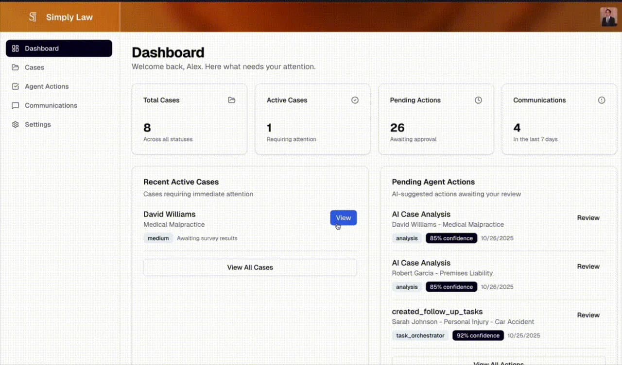 SimplyLaw project preview